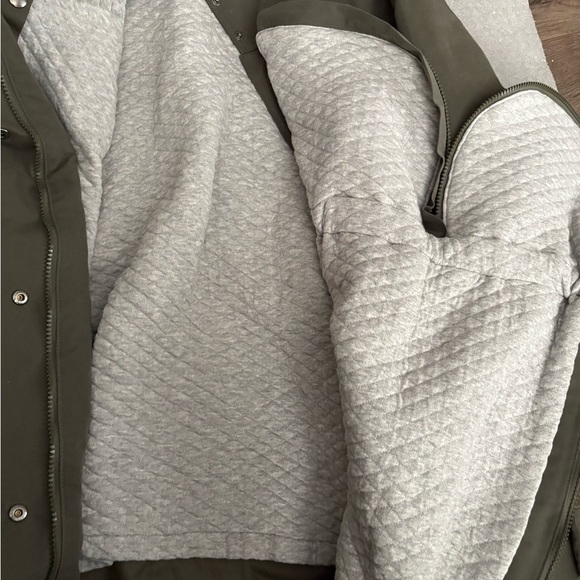 Seraphine Maternity 3 In 1 Premium Midweight Parka Olive Green Insulated Jacket - Picture 3 of 5